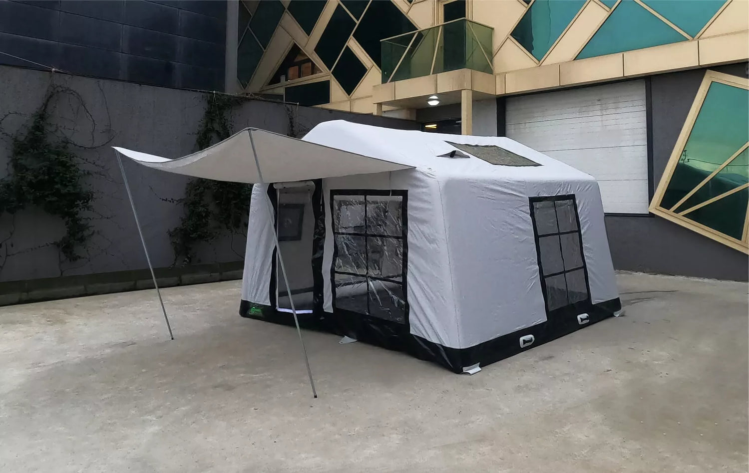 Family Inflatable Safari Canvas Cabin Tent — 6 to 8 Person All-Season