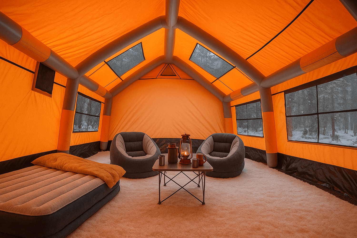 Sönmez Outdoor Havan Class All-Season Inflatable FamilyAir Tent for 10–12 People