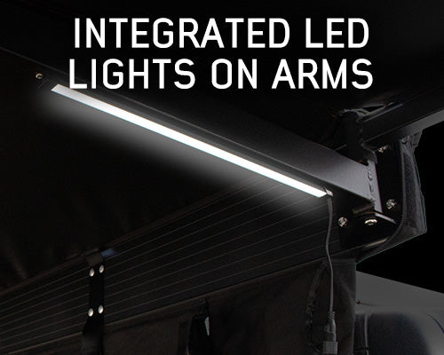 XD Nomadic 180 - Awning, Universal, Black Body, Black Trim W/Black Travel Bag