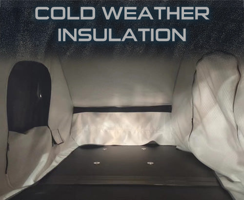 XD Lhotse Clam Shell Aluminum Hard Shell Roof Top Tent, Blue Body & Black Rainfly