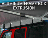 HD Nomadic 270 Degree Awning - Driver Side - Dark Gray Awning with Black Cover