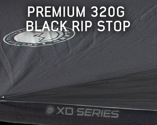 XD Nomadic 180 - Awning, Universal, Black Body, Black Trim W/Black Travel Bag