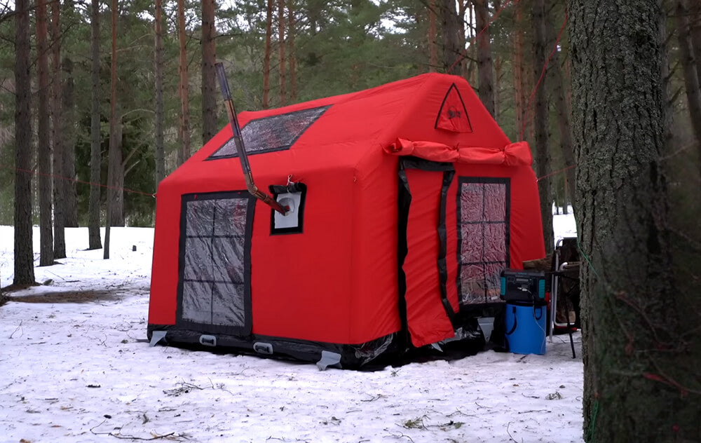 London Prestige Plus Premium Inflatable All-Season Camping Tent — 4–6 Person Family Cabin