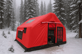 All-Season Inflatable Family Canvas Cabin Tent — 6 to 8 Person (Hunter & Camper Edition)