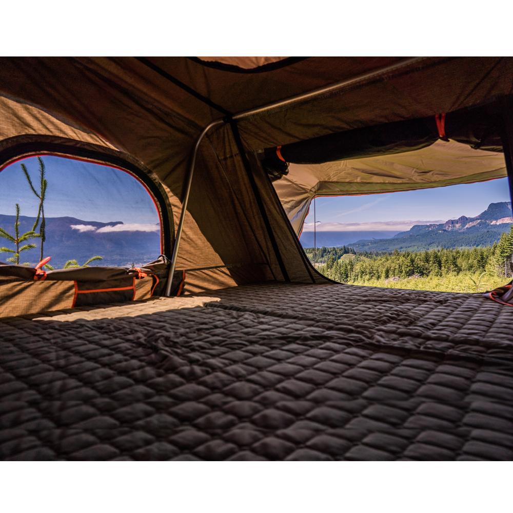 Tuff Stuff Alpha Hard Shell Rooftop Tent – 2–3 Person, ABS Construction, Gray