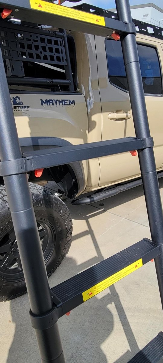 Tuff Stuff Alpha Hard Shell Rooftop Tent – 2–3 Person, ABS Construction, Black