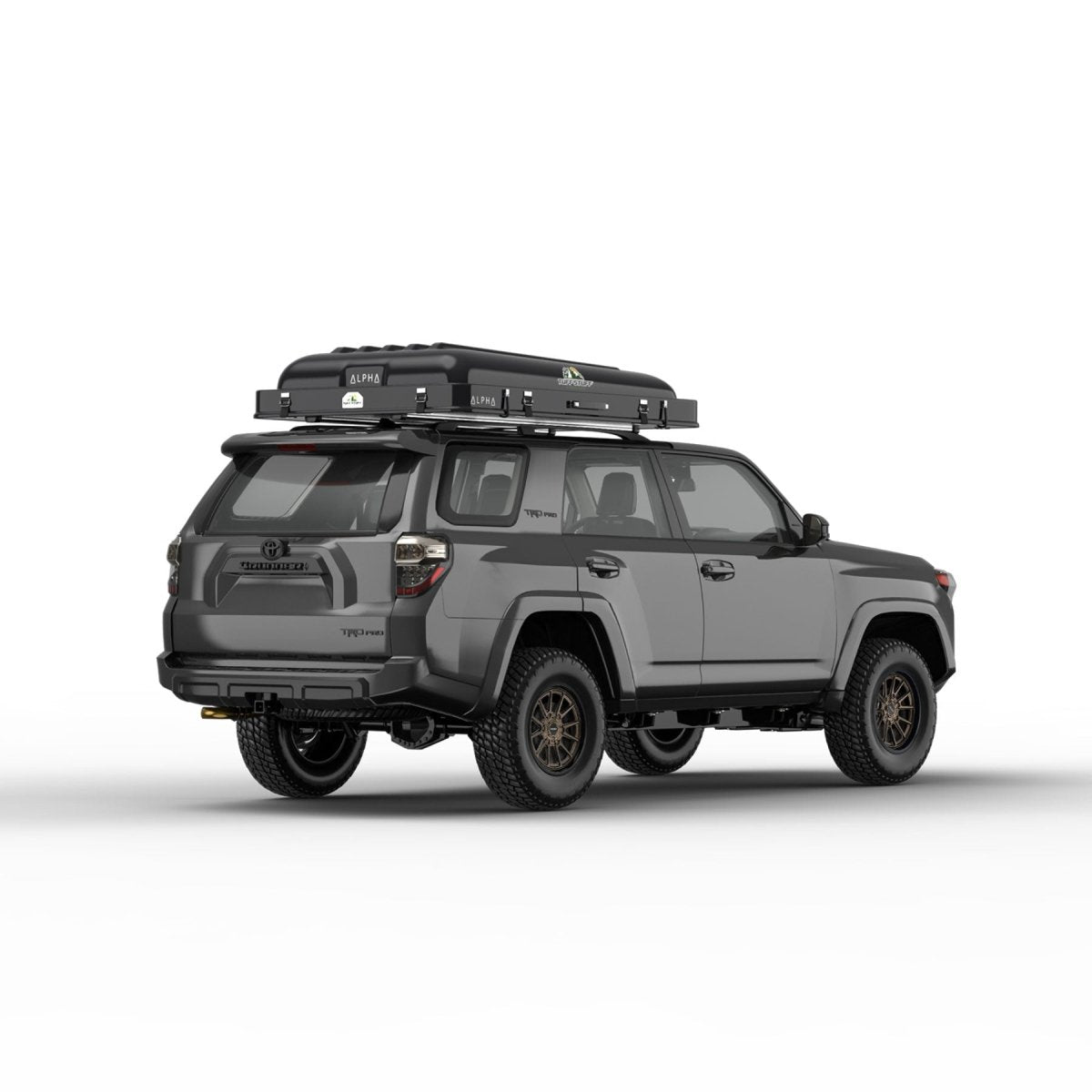 Tuff Stuff Alpha Hard Shell Rooftop Tent – 2–3 Person, ABS Construction, Black