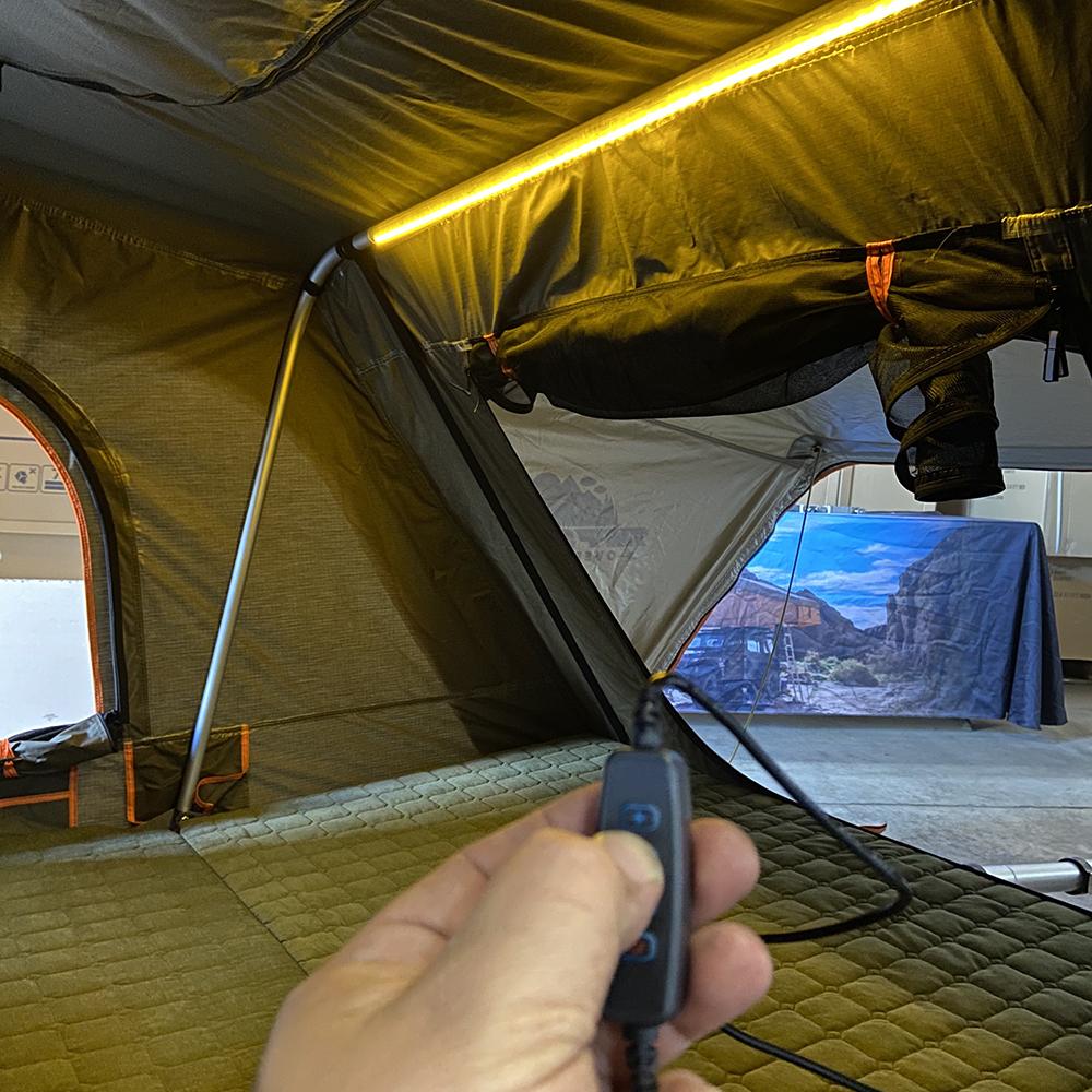 Tuff Stuff Alpha Hard Shell Rooftop Tent – 2–3 Person, ABS Construction, Black