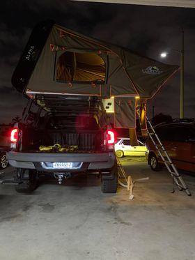 Tuff Stuff Alpha Hard Shell Rooftop Tent – 2–3 Person, ABS Construction, Black