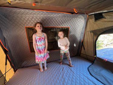 Tuff Stuff Alpha Hard Shell Rooftop Tent – 2–3 Person, ABS Construction, Black