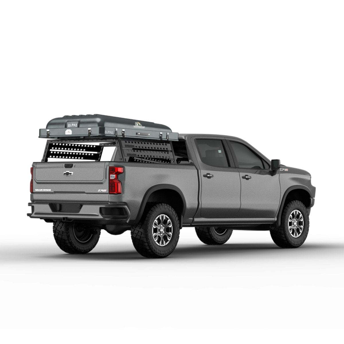 Tuff Stuff Alpha Hard Shell Rooftop Tent – 2–3 Person, ABS Construction, Gray