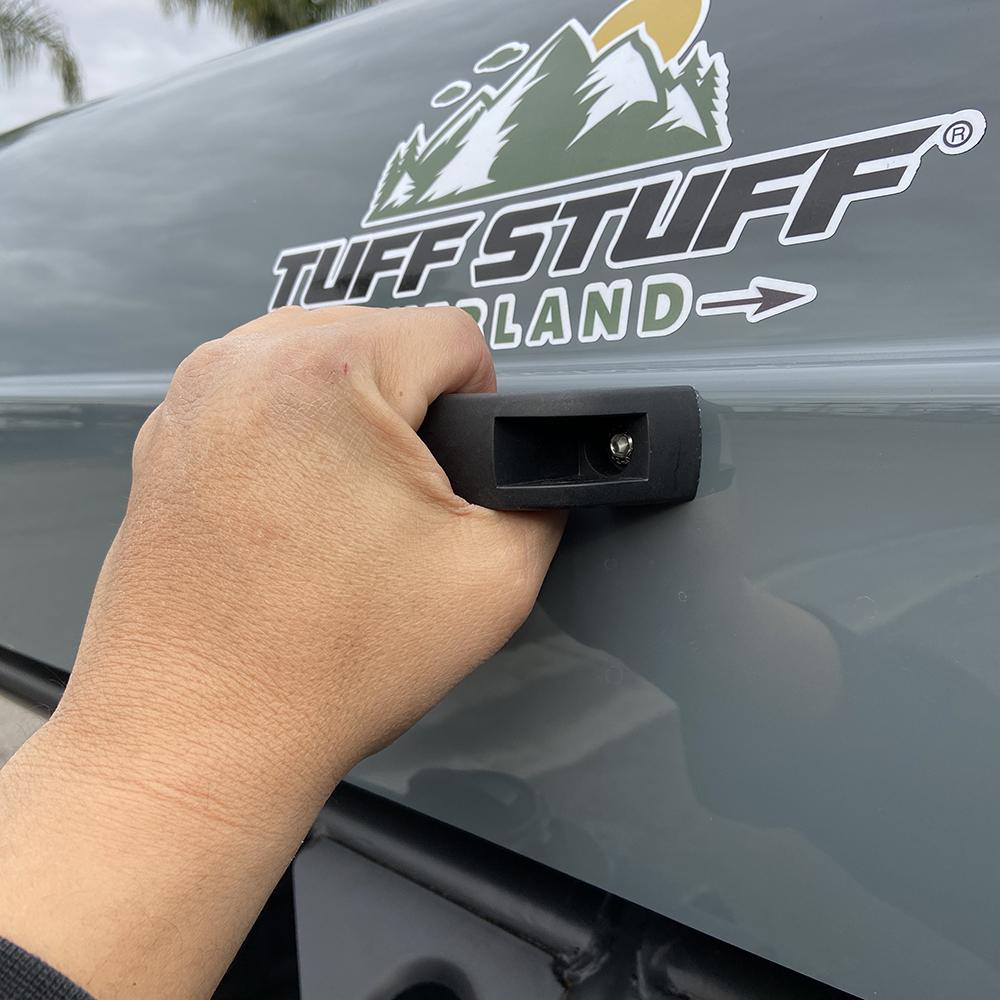 Tuff Stuff Alpha Hard Shell Rooftop Tent – 2–3 Person, ABS Construction, Gray