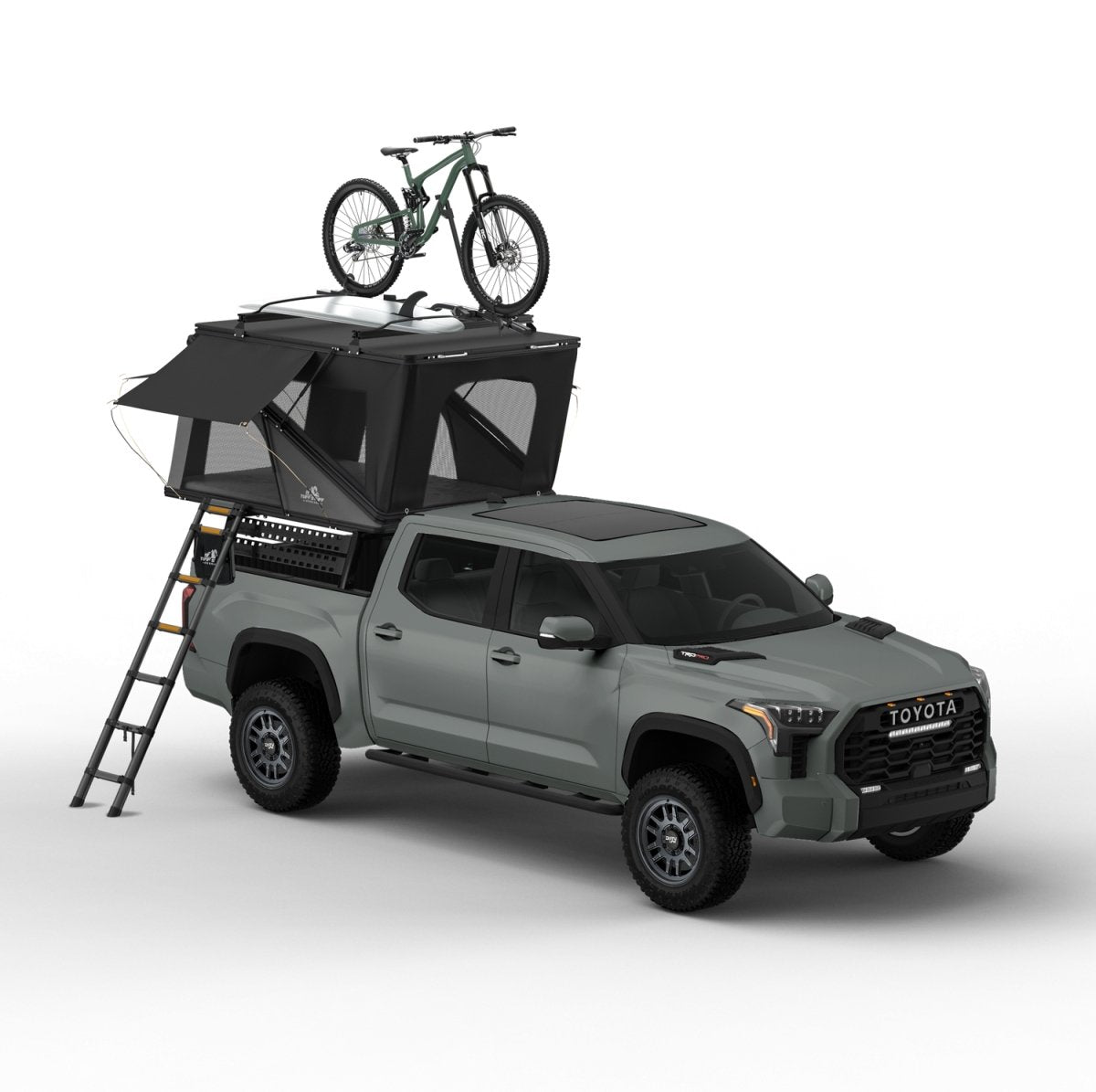 Tuff Stuff Alpine 61 Aluminum Hard Shell Rooftop Tent, 2-3 Person