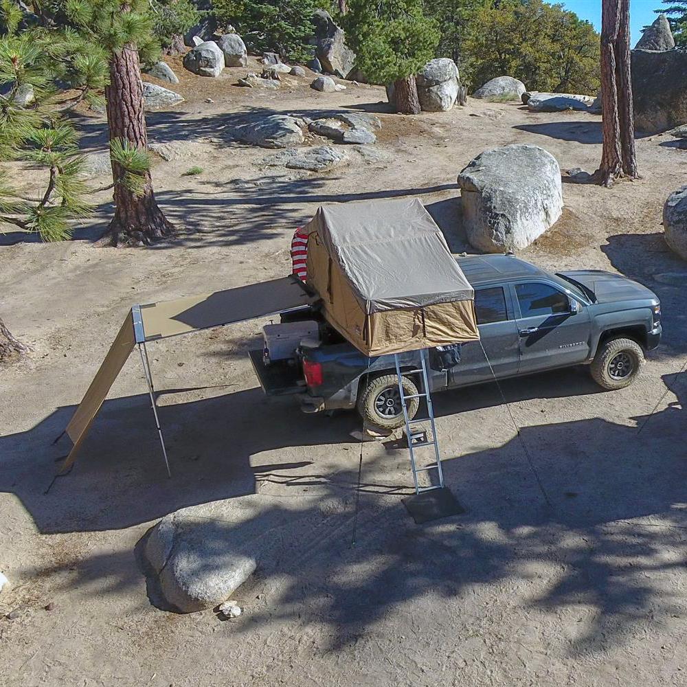 Truck or Car Awning, 4.5x6 Feet, Poly-Cotton Ripstop Fabric, Tan