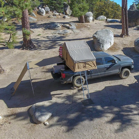 Truck or Car Awning, 4.5x6 Feet, Poly-Cotton Ripstop Fabric, Tan