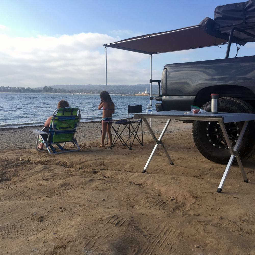 Truck or Car Awning, 4.5x6 Feet, Poly-Cotton Ripstop Fabric, Tan