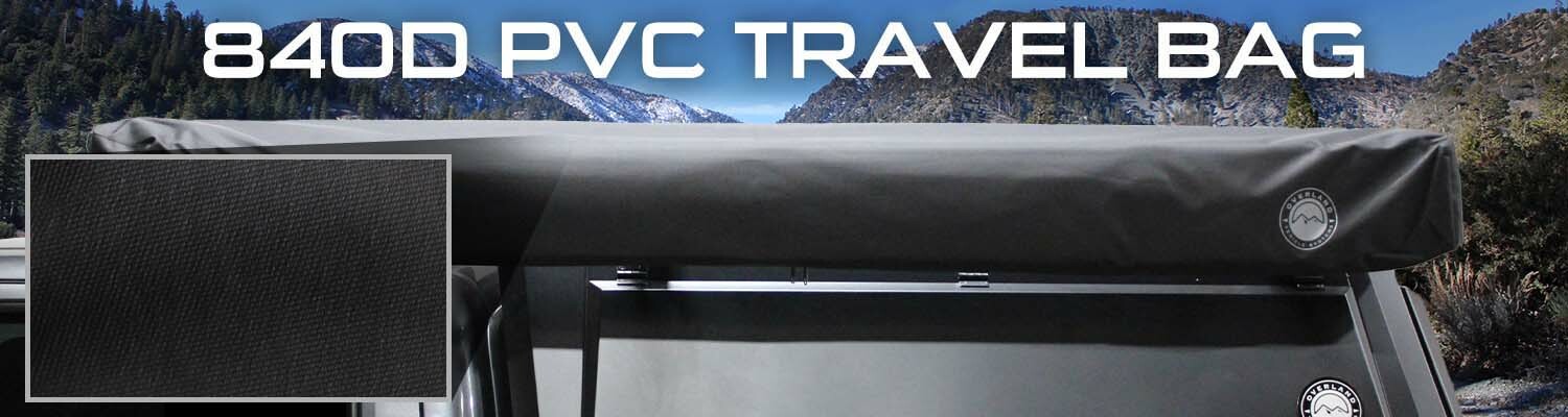 XD Nomadic 270 Degree Awning & Wall Kit Combo - Lights, Black Out, Black Body , Trim, and Travel Cover